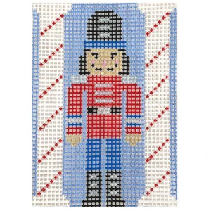 A nutcracker is depicted in this cross stitch pattern.