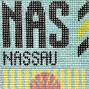 Nassau Vintage Travel Tag