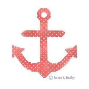 Anchor with Coral and dots