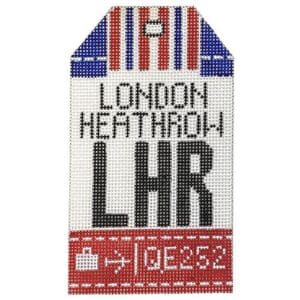 London Heathrow Vintage Travel tag