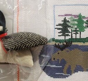 Moose with Loon Mini Stocking