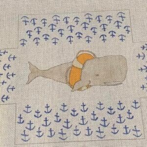 Whale and life preserver brick cover