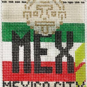 Mexico City Vintage Travel tag