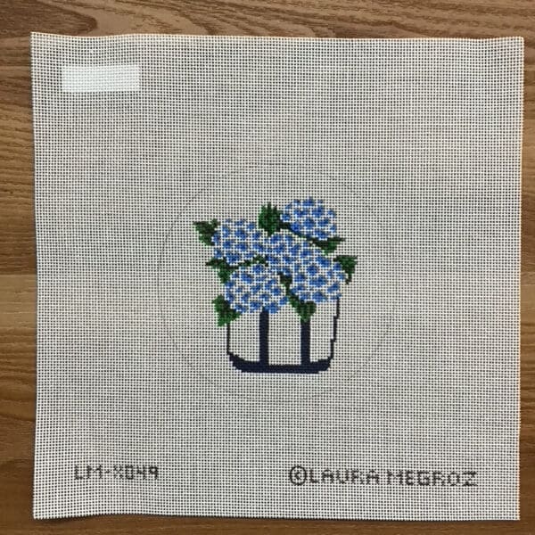 Gathering Bag with hydrangeas