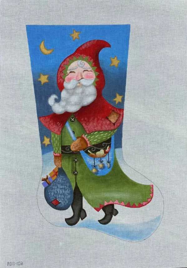 Traveling Santa Stocking