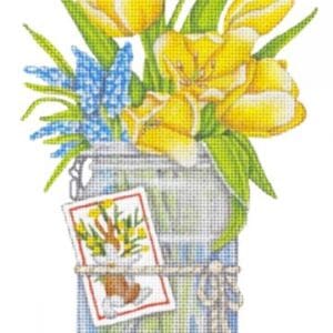 Yellow Tulip Jar