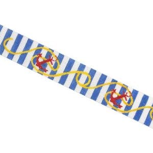 Anchors on Blue stripe Belt