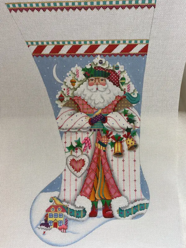 Pink Santa Stocking