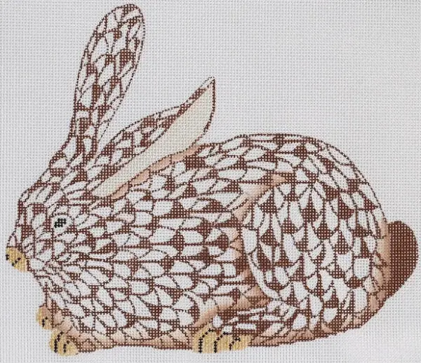 Brown fishnet Bunny Left