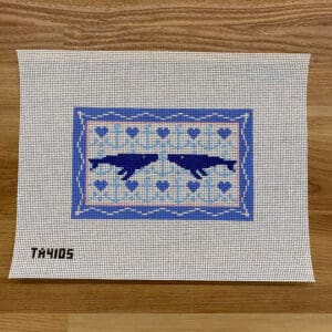 Whales Clutch Canvas