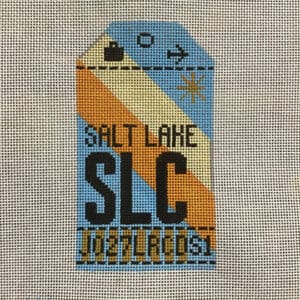 Salt Lake City Vintage Travel Tag