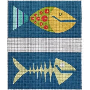Fish and Bones Eyeglass Case