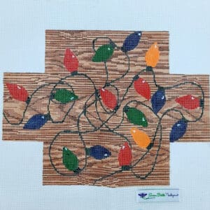 Tangled Christmas Lights Brick