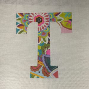 Floral Letter T