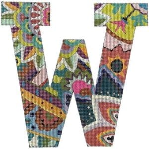 Floral Letter W