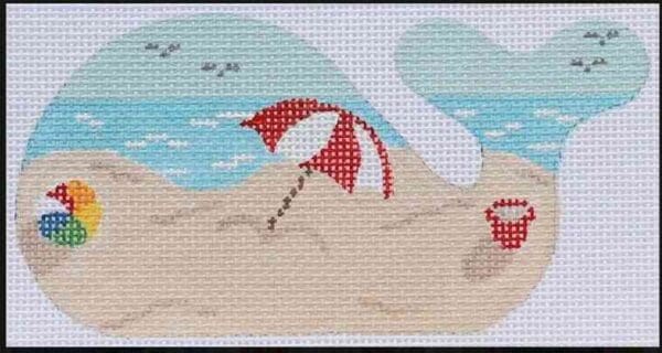 Mini Whale with a Beach Scene