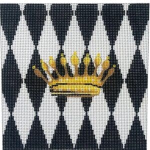 Crown on Black and White Harlequin