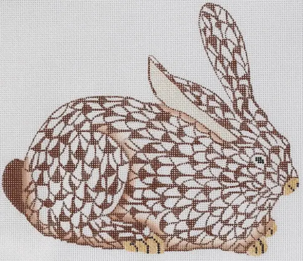 Brown Fishnet Bunny