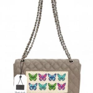 Funda Scully Leather Purse Taupe
