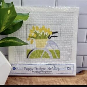 Blue Bicycle with Yellow Flowers Kit