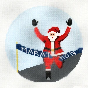 Sporty Santa Marathon Runner