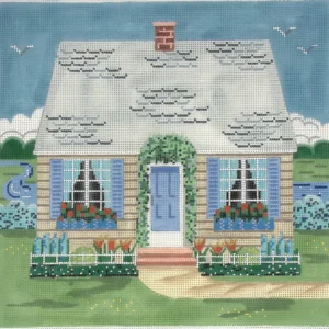 Coastal House with Hydrangeas
