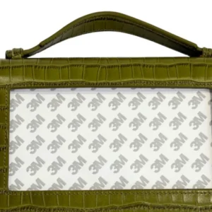 Everyday Clutch-Evergreen Mock Green Croc